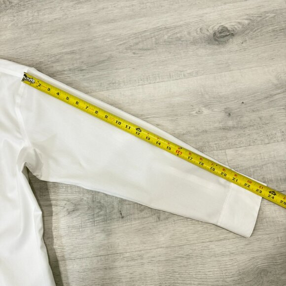 Calvin Klein Extreme Slim Fit White Tailored Button-Up Shirt Size 17.5 - Picture 13 of 17